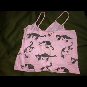 Cat print cami top